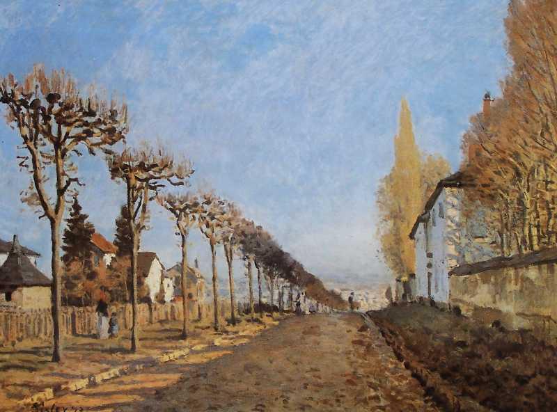  The lane of the Machine by Alfred Sisley in 1873